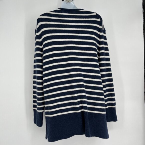 Madewell Blue Stripe Cozy Walker Striped Cardigan Size M - Picture 2 of 6